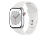 Apple（アップル） MP4A3J/A Apple Watch Series 8 GPS+Cellularモデル 41mm  [シルバー/ホワイトスポーツバンド]